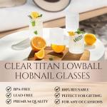 Shatterproof Tritan Lowball Glasses Set of 6