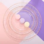 Rose Gold Disposable Plates and Silverware Set