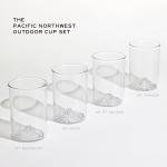 Pacific Northwest Mountain Outdoor Cup Set - 4pc