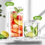 8-Piece Unbreakable Plastic Drinking Glass Set