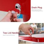 80 Quart Rolling Cooler with Bottle Opener