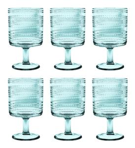 Set of 6 Shatter-Resistant Acrylic Wine Glasses