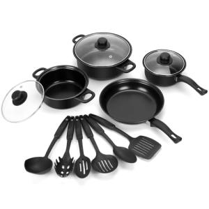 Lightweight Non-Stick 13-Piece Cookware Set