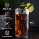 Unbreakable Tritan Drinking Tumblers, Set of 6