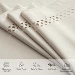 Beige Waterproof Linen Tablecloth for Outdoor Dining