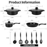 Lightweight Non-Stick 13-Piece Cookware Set