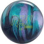 Hammer Raw Black/Purple/Teal Bowling Ball - 12lbs