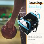 Single Bowling Ball Bag with Padded Holder