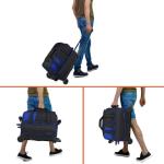 LARIPOP 2-Ball Wheeled Bowling Bag with Handle