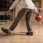 Men's Bowling Shoes with Universal Sliding Sole