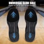 Men's Bowling Shoes with Universal Sliding Sole