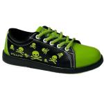 Pyramid Youth Skull Black/Green Bowling Shoes Size 1