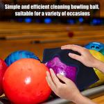 Patelai Microfiber Bowling Ball Cleaning Towel – Black