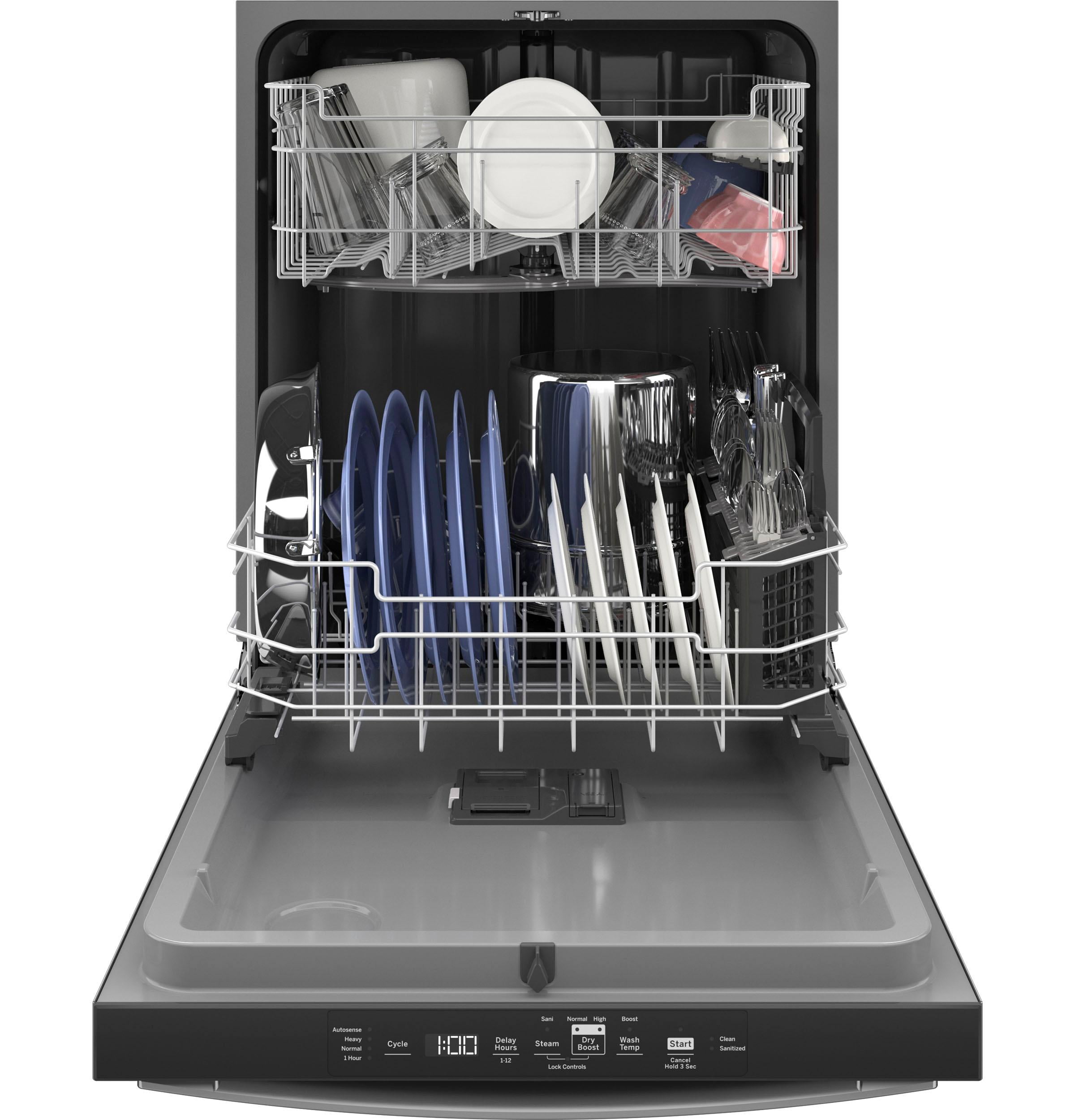 GE Top Control Dishwasher with Sanitize Cycle