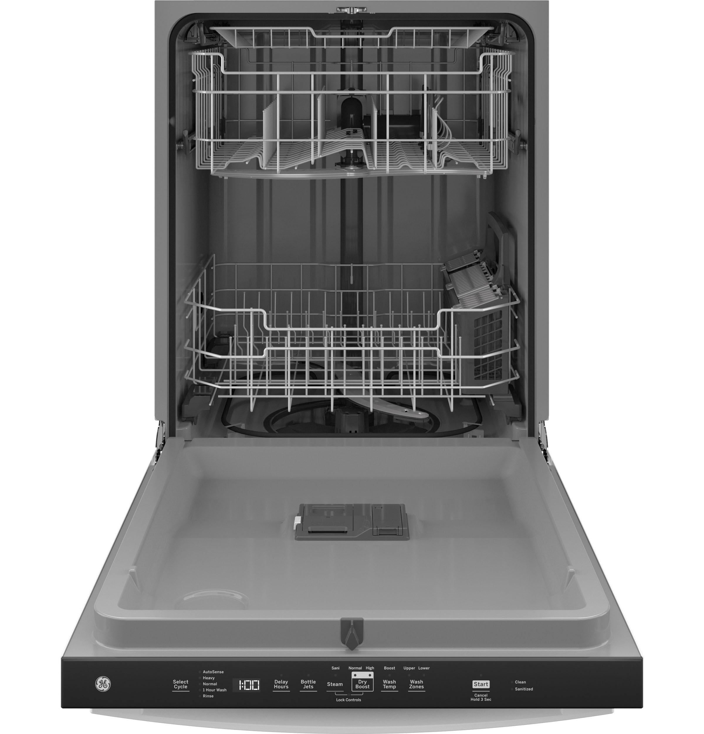 GE Top Control Dishwasher with Sanitize Cycle