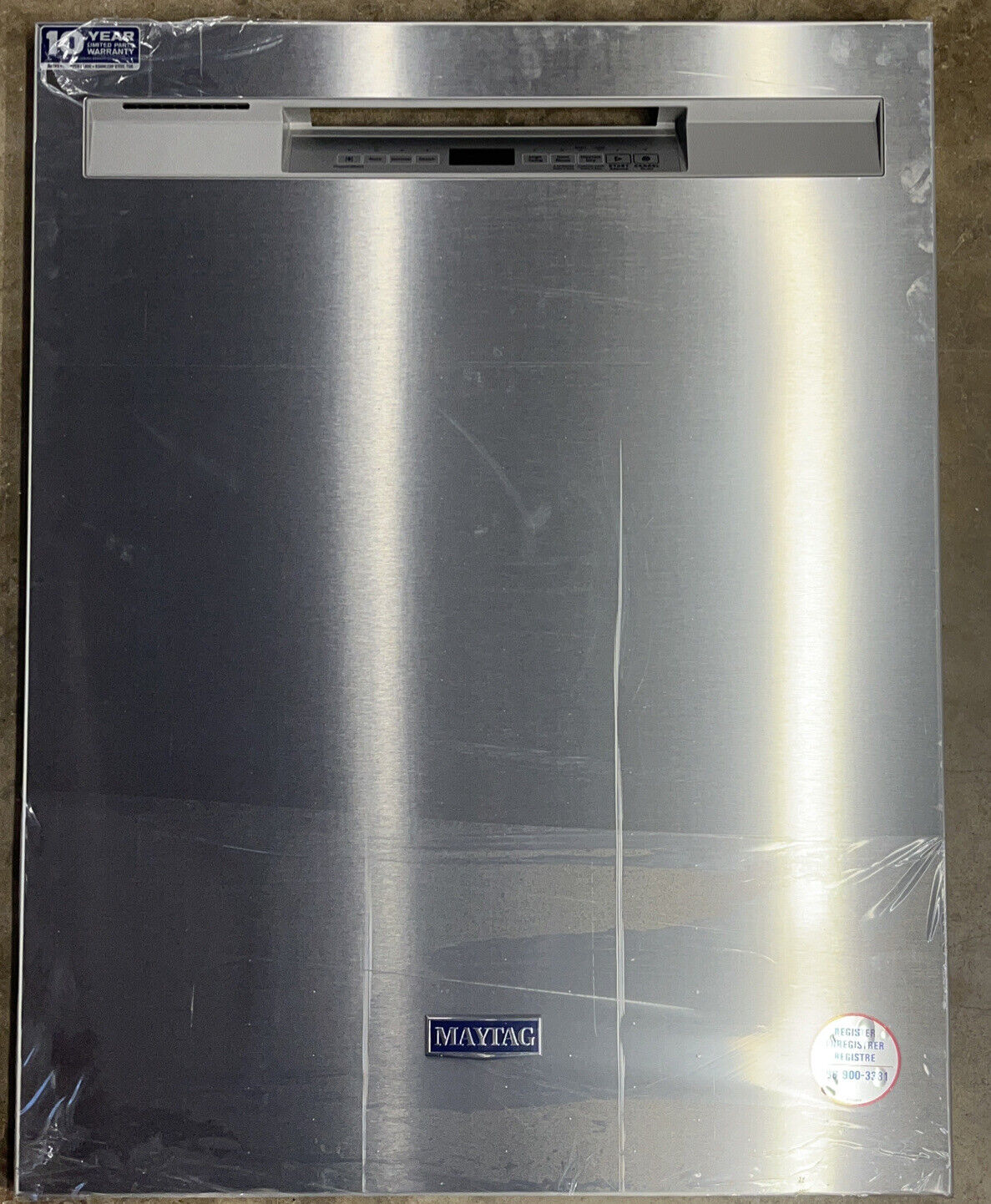 Maytag Stainless Steel Dishwasher with Overlay Parts