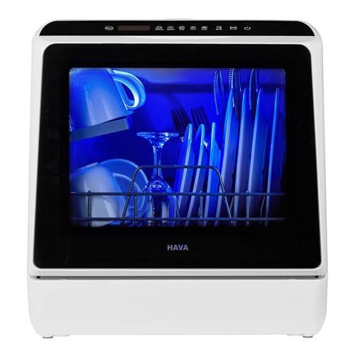 HAVA Portable Countertop Dishwasher with 6 Programs