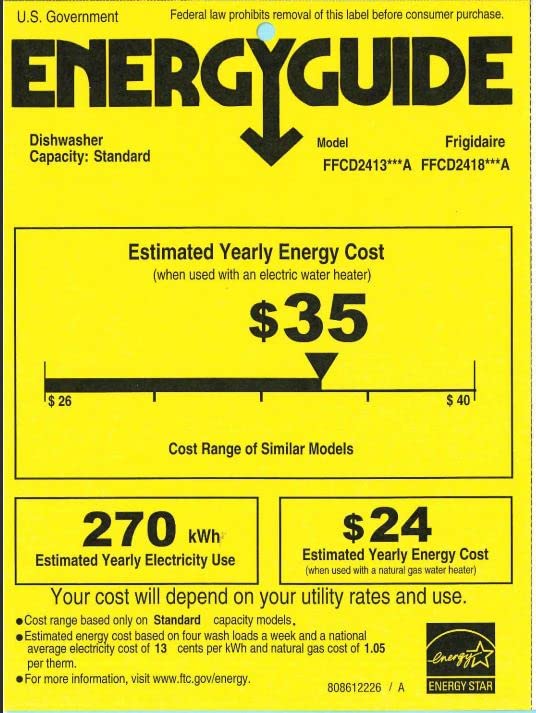 Frigidaire 24" Built-in Dishwasher, Stainless Steel