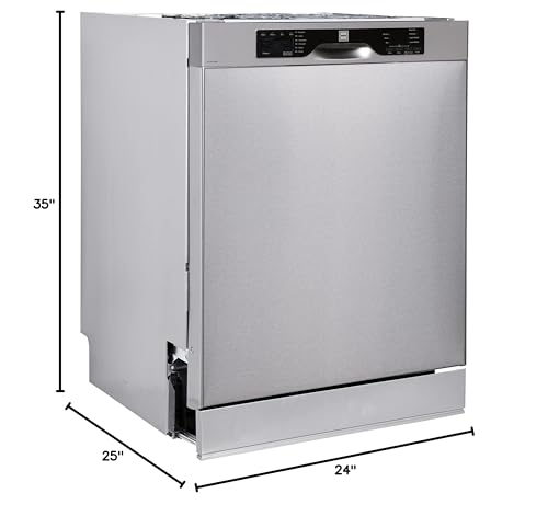 RCA 24" Front Control Built-In Dishwasher 57 DBA
