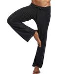 Men's Black Mesh Yoga Pants for Workouts