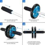 TOMSHOO AB Wheel Roller Fitness Kit for Home