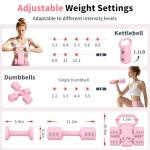 Adjustable 2-in-1 Dumbbell and Kettlebell Set