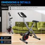 Foldable 33LB Exercise Bike for Home Workouts