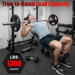 YOUTEN 1300 LB Adjustable Weight Bench for Home Gym