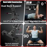 YOUTEN 1300 LB Adjustable Weight Bench for Home Gym