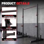 Adjustable Squat Rack and Pull-Up Bar for Home