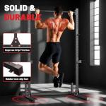 Adjustable Squat Rack and Pull-Up Bar for Home