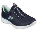 Skechers Women's Summits Sneaker in Navy Aqua