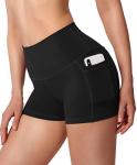 High Waist Yoga Shorts with Pockets for Women