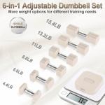 Adjustable Dumbbell Set with 6 Weight Levels
