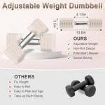 Adjustable Dumbbell Set with 6 Weight Levels