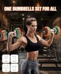 Adjustable 22.5LB Dumbbells with Anti-Slip Handle
