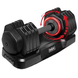 Yes4All Adjustable Dumbbells Set of 2 - 25LBS
