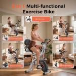 YOSUDA 5-in-1 Folding Exercise Bike for Home Gym