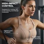 SHEFIT High-Impact Adjustable Zip Front Sports Bra