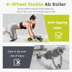 Wonder Core Slide Fit Ab Roller Wheel with Support