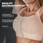 SHEFIT High-Impact Adjustable Zip Front Sports Bra