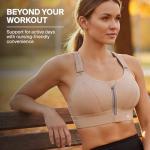 SHEFIT High-Impact Adjustable Zip Front Sports Bra