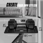 Yes4All Adjustable Dumbbells Set of 2 - 25LBS