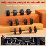 Adjustable 5-in-1 Dumbbell and Kettlebell Set