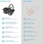 Ab Roller with Resistance Bands and Elbow Support