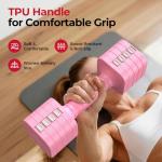 5-in-1 Adjustable Dumbbell Set for Women, Pink