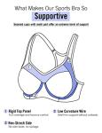 SYROKAN High Support Women's Racerback Sports Bra 38DD