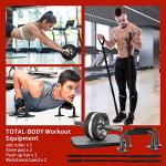 EnterSports Abs Roller Wheel and Push Up Bar Set