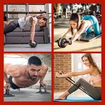 EnterSports Abs Roller Wheel and Push Up Bar Set