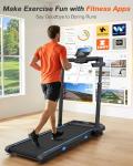 WELLFIT 4-in-1 Foldable Treadmill with Incline